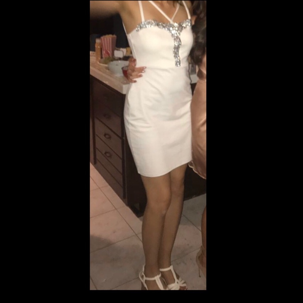 Sexy Charlotte Russe White Party Dress